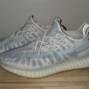 adidas Men Shoes - Light Blue and Cream Patterned Sneakers